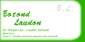 botond laudon business card